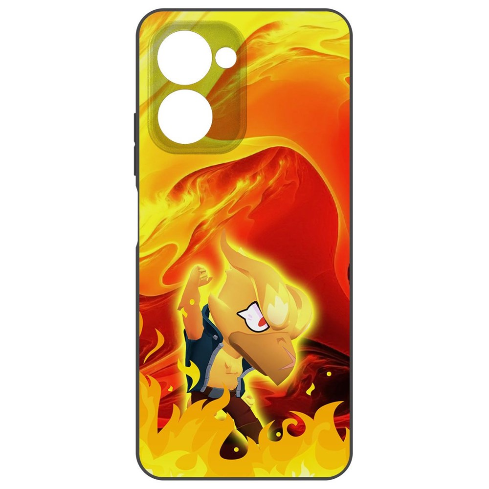 

Чехол-накладка Krutoff Soft Case Brawl Stars - Ворон-Феникс для Realme C33 2023 черный