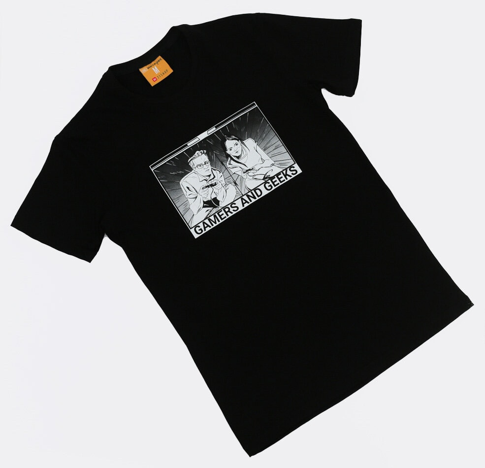 

Футболка мужская 21Shop Геймеры и Гики черная S, Черный, Геймеры и Гики