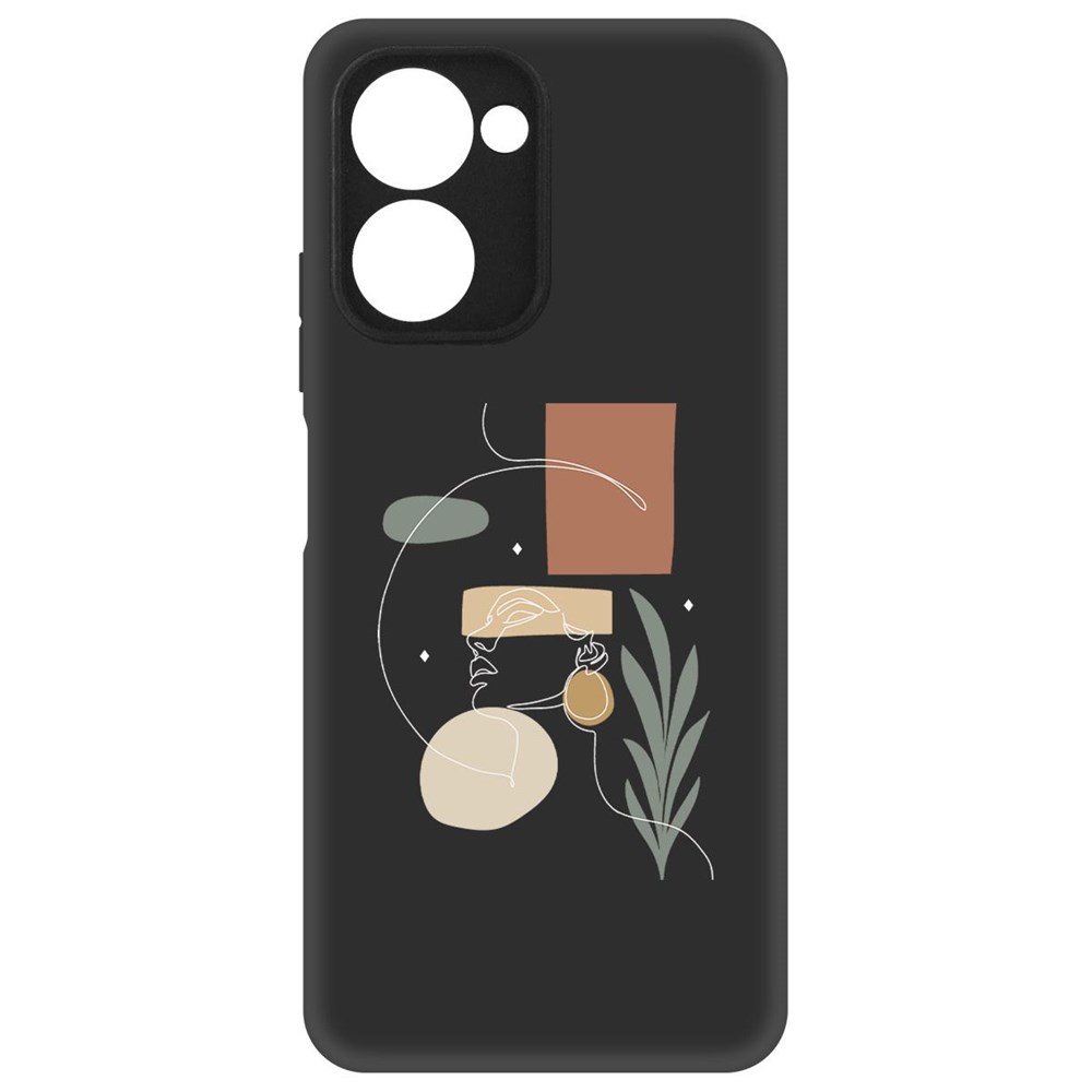 

Чехол-накладка Krutoff Soft Case Элегантность для Realme C33 2023 черный