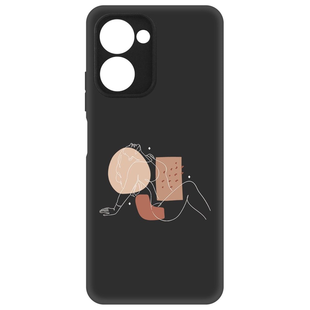 

Чехол-накладка Krutoff Soft Case Чувственность для Realme C33 2023 черный
