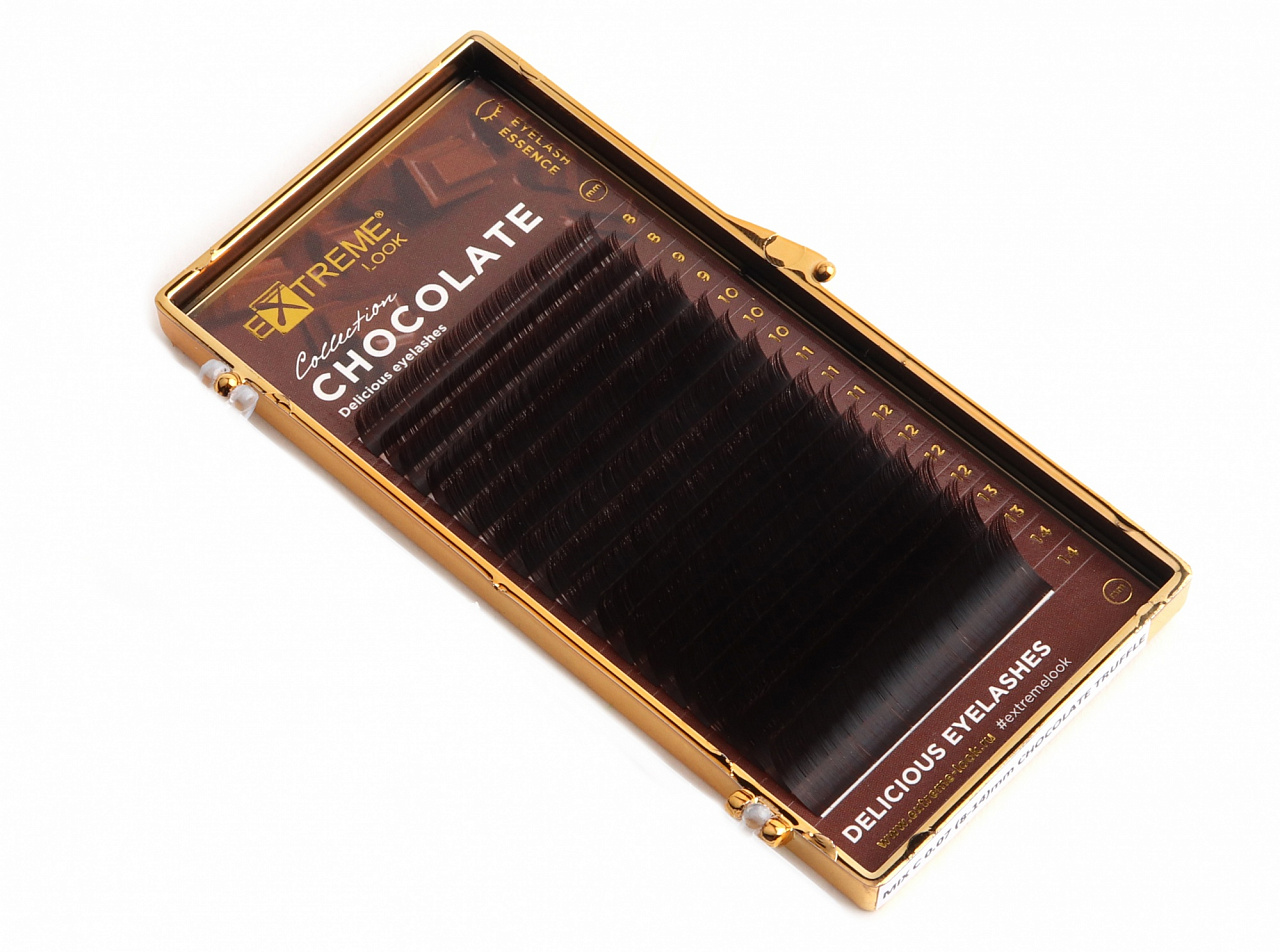 

Ресницы Extreme Look (Candy Brown) D 0.12 8-14