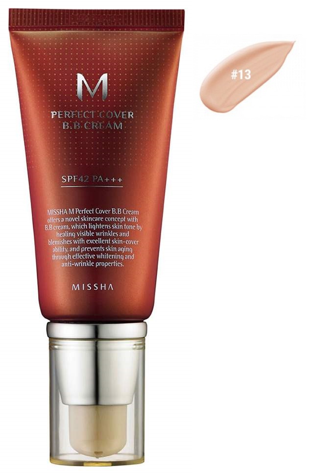 фото Bb крем missha m perfect cover bb cream 13 milk beige 50 мл