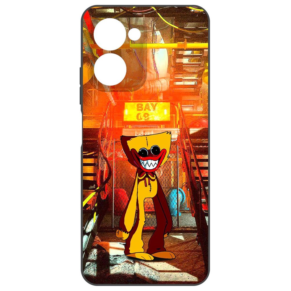 

Чехол-накладка Krutoff Soft Case Хаги Ваги Желтый для Realme C33 2023 черный