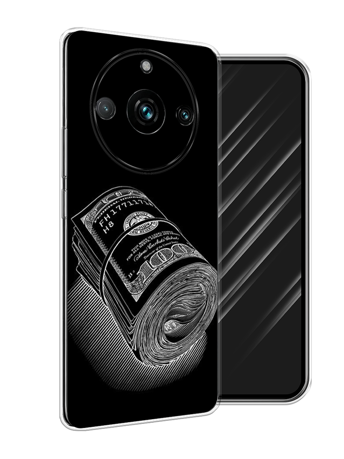 

Чехол Awog на Realme 11 Pro+ "Кубышка денег", Черный;серебристый