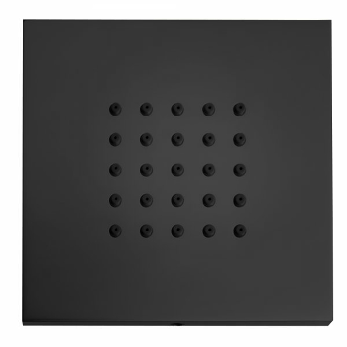 Bossini Душевая форсунка Bossini Cubic Flat Wall I00176.073 черный матовый душевая форсунка hansgrohe