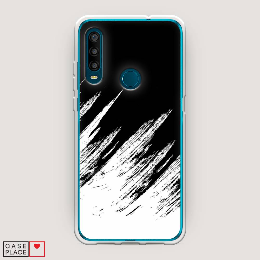 

Чехол Awog на Alcatel 1SE (2020) / Алкатель 1SE (2020) "Черно белые брызги", Разноцветный, 171250-3