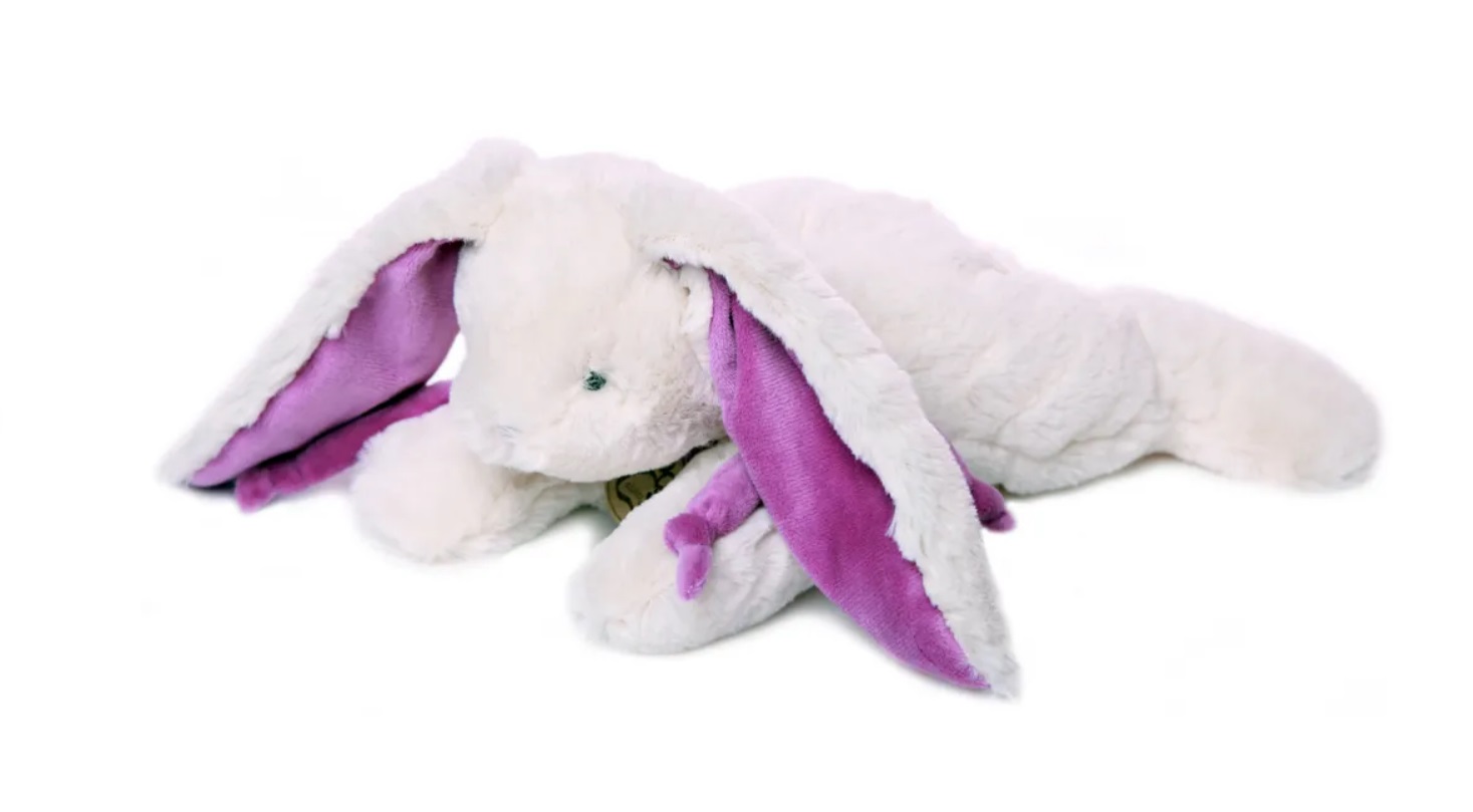Мягкая игрушка Lapkin Кролик 15 см белый/фиолетовый мягкая игрушка lapkin кролик 60 см серый фиолетовый at365056