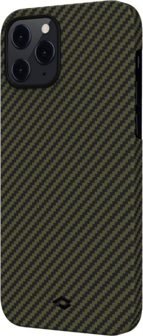 фото Чехол pitaka magez (ki1205pm) для iphone 12 pro max (black/green)