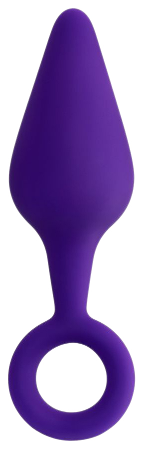 Фиолетовая анальная втулка с ограничительным колечком 11,5 см 196450