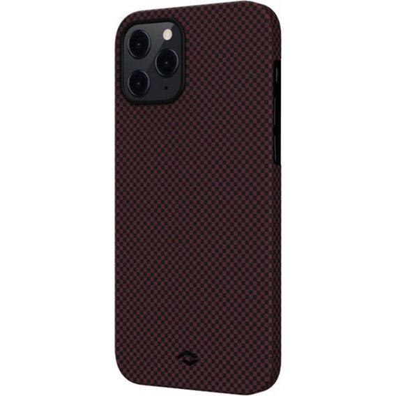 фото Чехол pitaka magez (ki1204pm) для iphone 12 pro max (black/red)