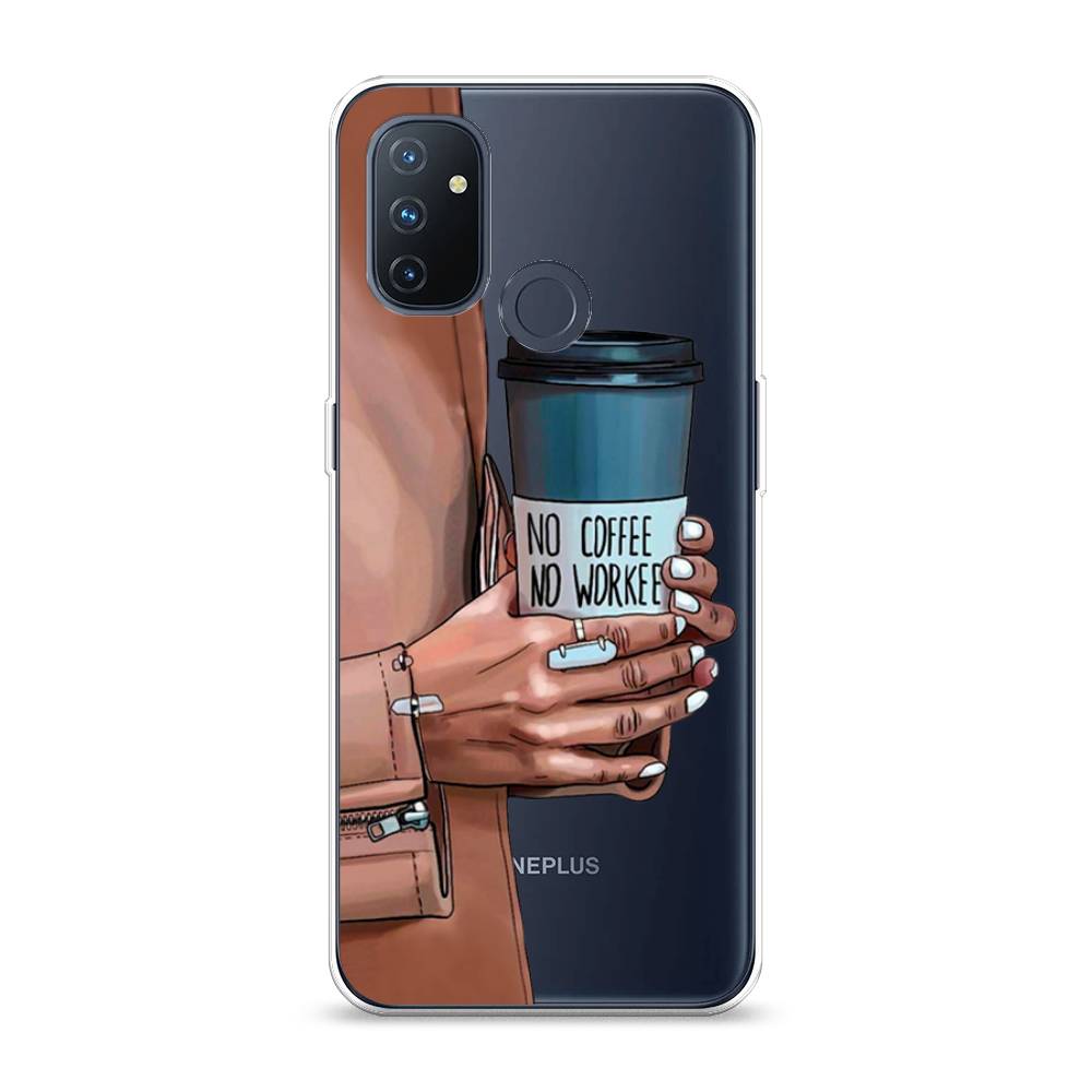 

Чехол Awog на OnePlus Nord N100 / ВанПлас Nord N100 "No coffee", Коричневый;серый, 152450-7