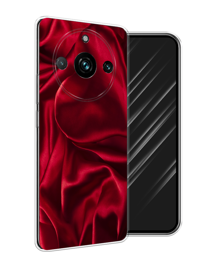 

Чехол Awog на Realme 11 Pro+ "Текстура красный шелк"