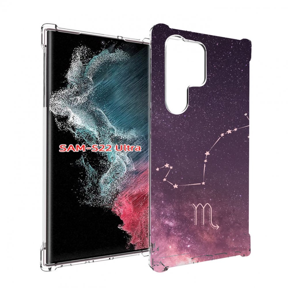 

Чехол MyPads знак зодиака скорпион 4 для Samsung Galaxy S23 Ultra, Прозрачный, Tocco