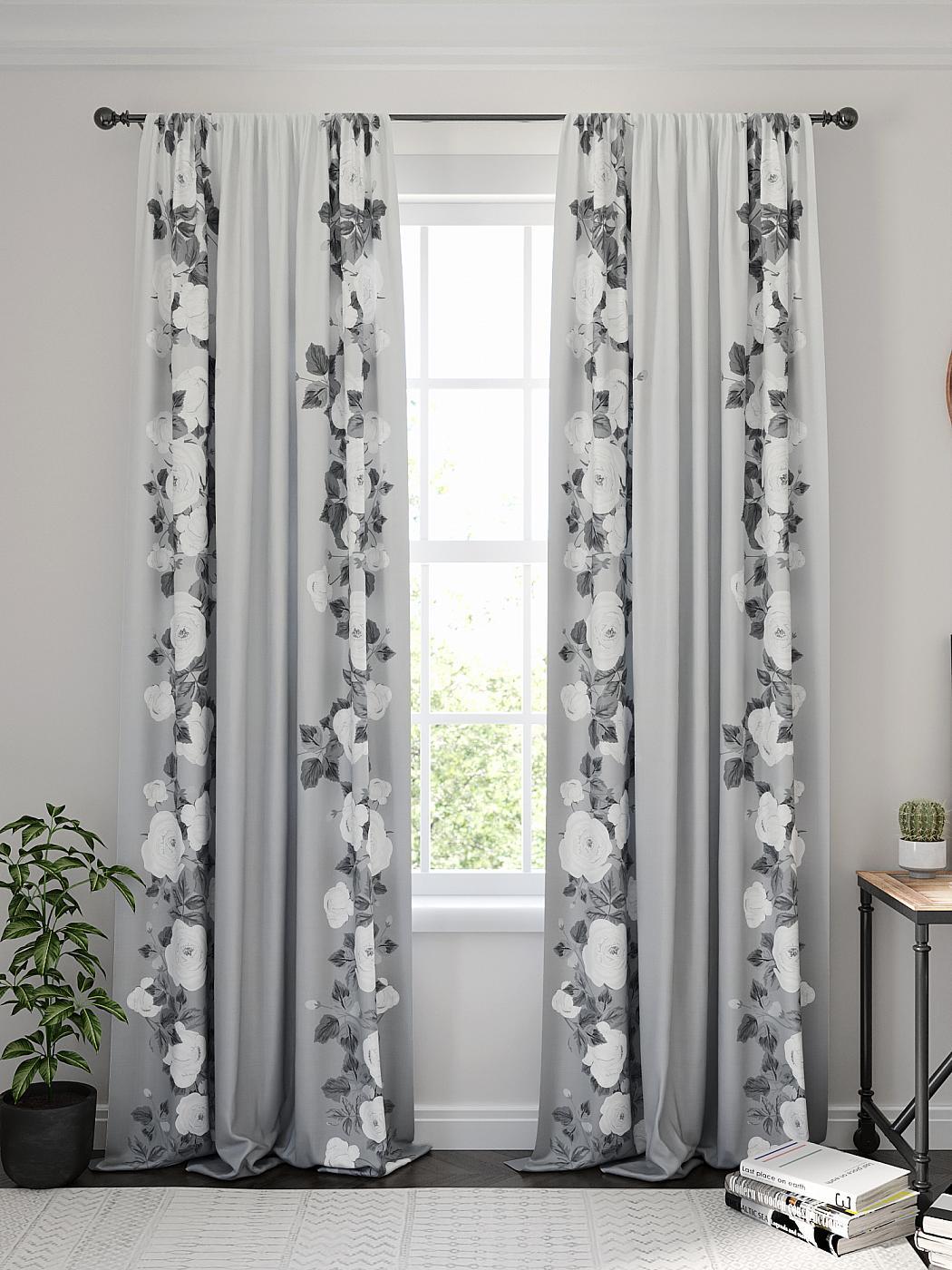 

Комплекты штор AT HOME Венквист (серый) высота 270 см, ширина 150 см, Белый, 955048
