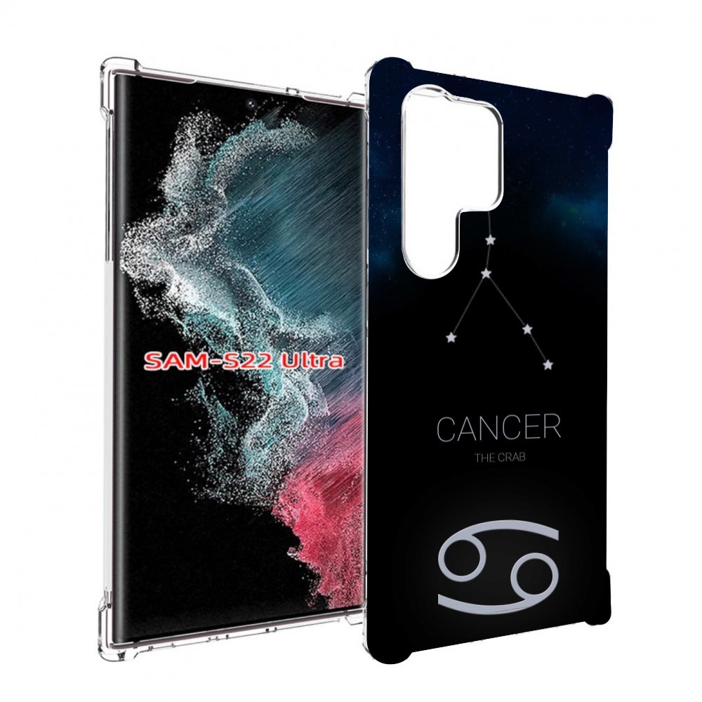 

Чехол MyPads знак зодиака рак 2 для Samsung Galaxy S23 Ultra, Прозрачный, Tocco