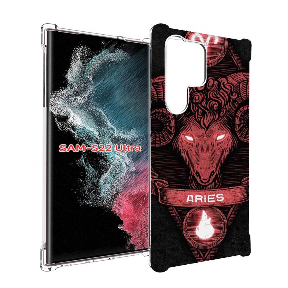 

Чехол MyPads знак зодиака овен 6 для Samsung Galaxy S23 Ultra, Прозрачный, Tocco