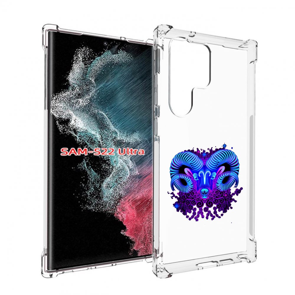 

Чехол MyPads знак зодиака овен 2 для Samsung Galaxy S23 Ultra, Прозрачный, Tocco
