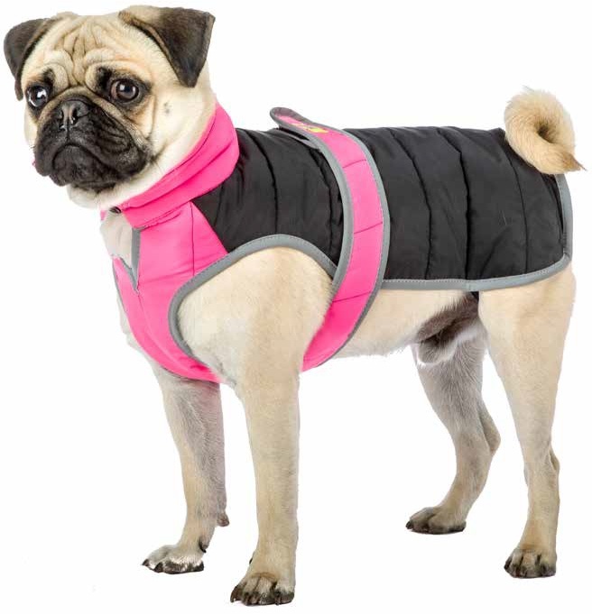 фото Жилет для собак ferplast bomber fuchsia, женский, розовый, черный, длина спины 31 см