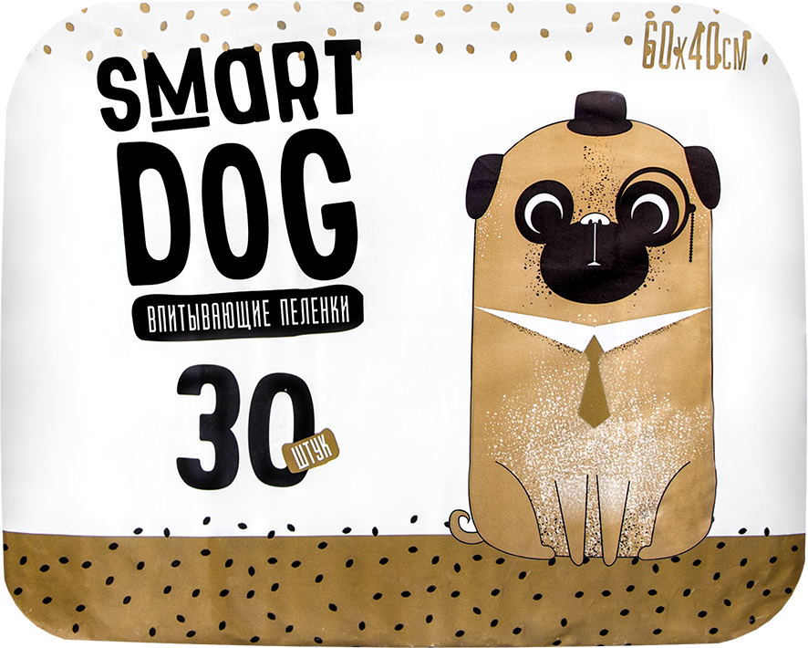 фото Пеленки для собак одноразовые smart dog 60 x 40 см, 30 шт