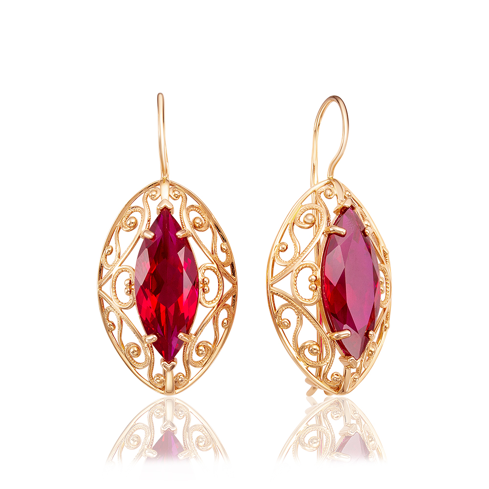 

Серьги из серебра с корундом Media d`oro 03-2-1635, 03-2-1635