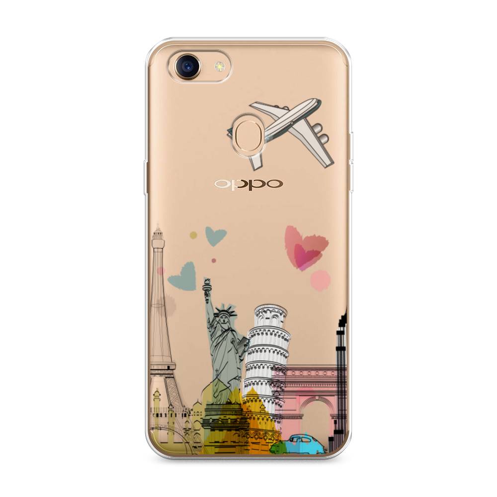 

Чехол Awog на Oppo F5 "Самолет путешествий", Разноцветный, 250250-10