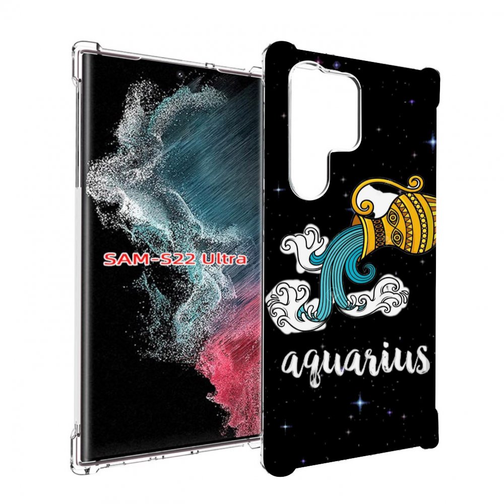 

Чехол MyPads знак зодиака водолеи 2 для Samsung Galaxy S23 Ultra, Прозрачный, Tocco
