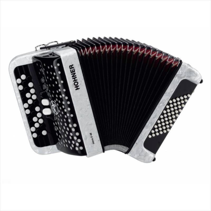 

Hohner Nova Ii 48 (a4251) white - кнопочный аккордеон, гриф B, цвет: белый