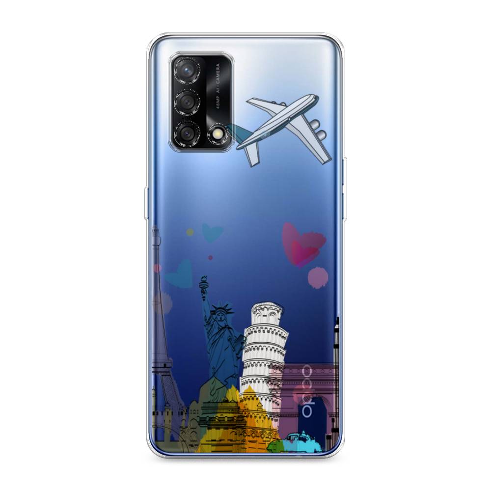 

Чехол Awog на OPPO A74 4G/F19 "Самолет путешествий", Разноцветный, 256050-10