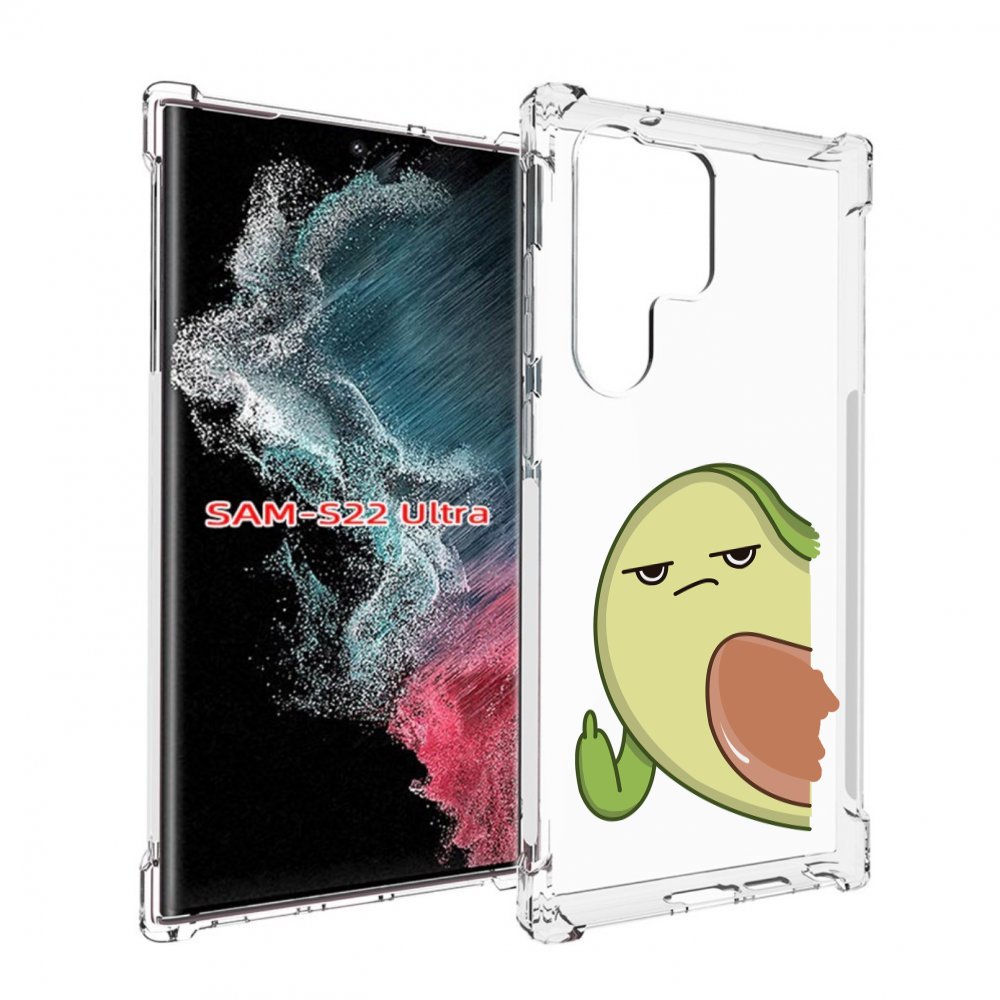 

Чехол MyPads злой-авокадо для Samsung Galaxy S23 Ultra, Прозрачный, Tocco