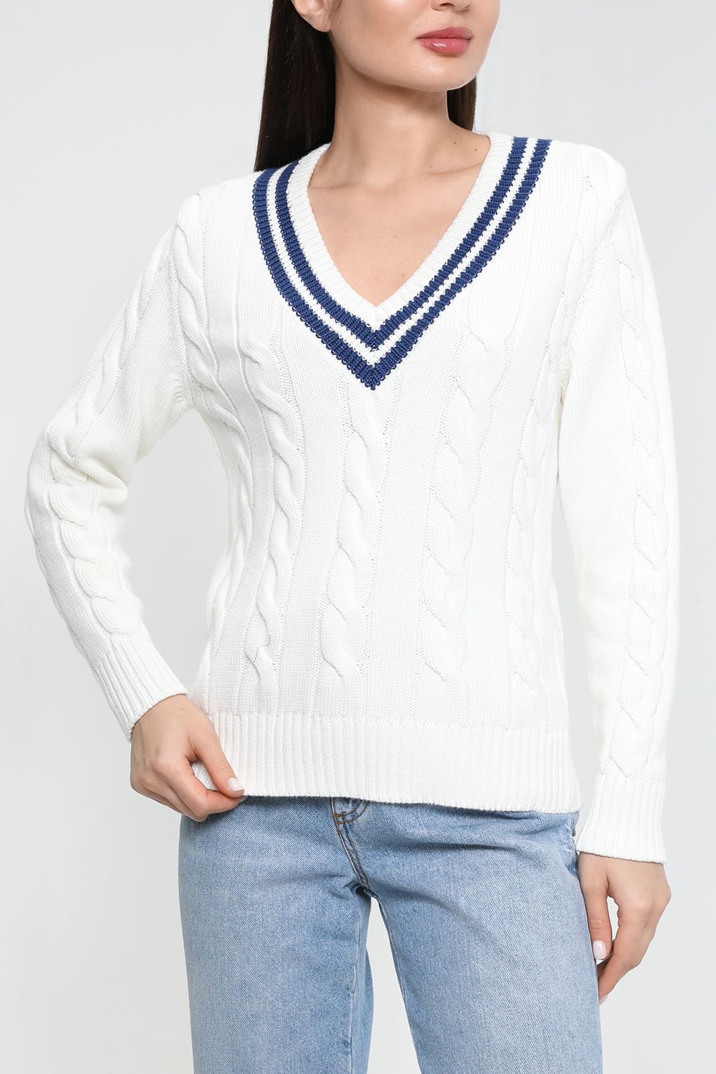 

Пуловер женский Belucci BL2304T3231CD белый XS, BL2304T3231CD