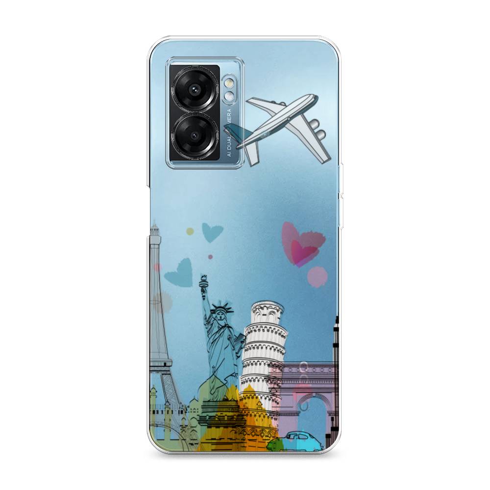 

Чехол Awog на Oppo A57 5G/A56s/OnePlus Nord N300 5G "Самолет путешествий", Разноцветный, 2510250-10