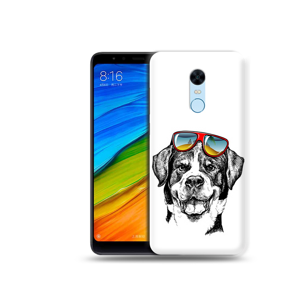 

Чехол MyPads Tocco для Xiaomi Redmi 5 Plus счастливая собака (PT94743.327.631), Прозрачный, Tocco