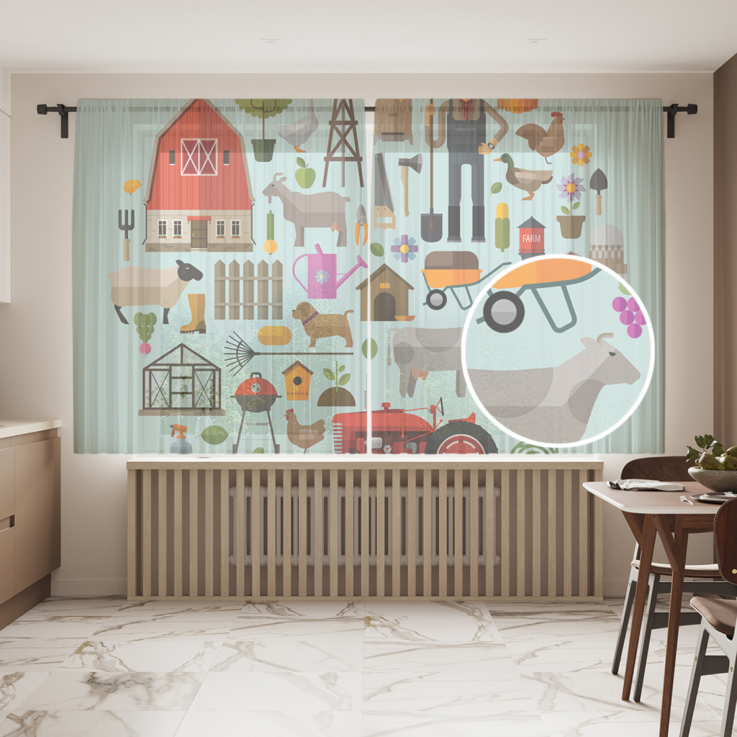 

Шторы и тюль tul_83005_145x180 Жизнь фермера JoyArty, Жизнь фермера
