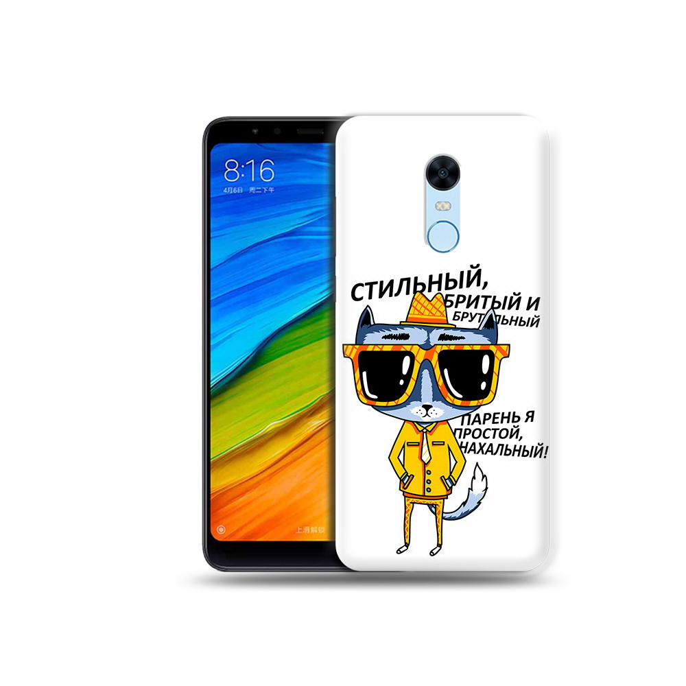 

Чехол MyPads Tocco для Xiaomi Redmi 5 Plus стильный кот (PT94743.327.625), Прозрачный, Tocco