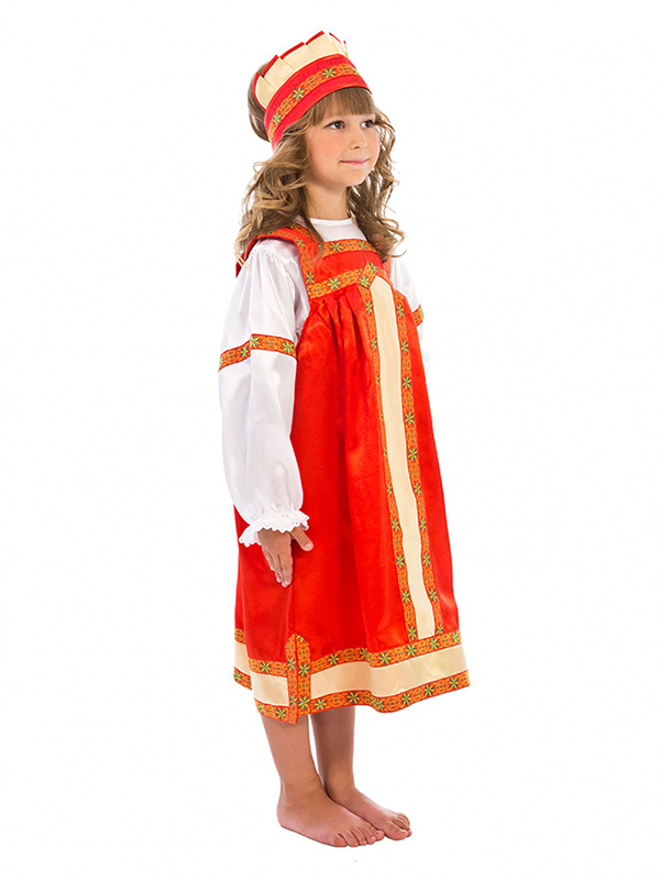 

Костюм "Аленушка" (Цв: Красный-Белый Размер: 116), WF-102031CH