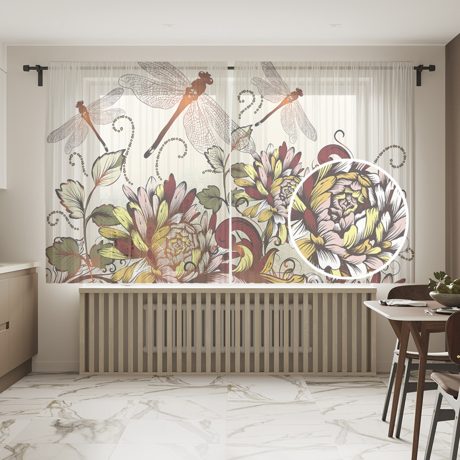 

Шторы и тюль tul_59387_145x180 Стрекозы над цветами JoyArty, Стрекозы над цветами