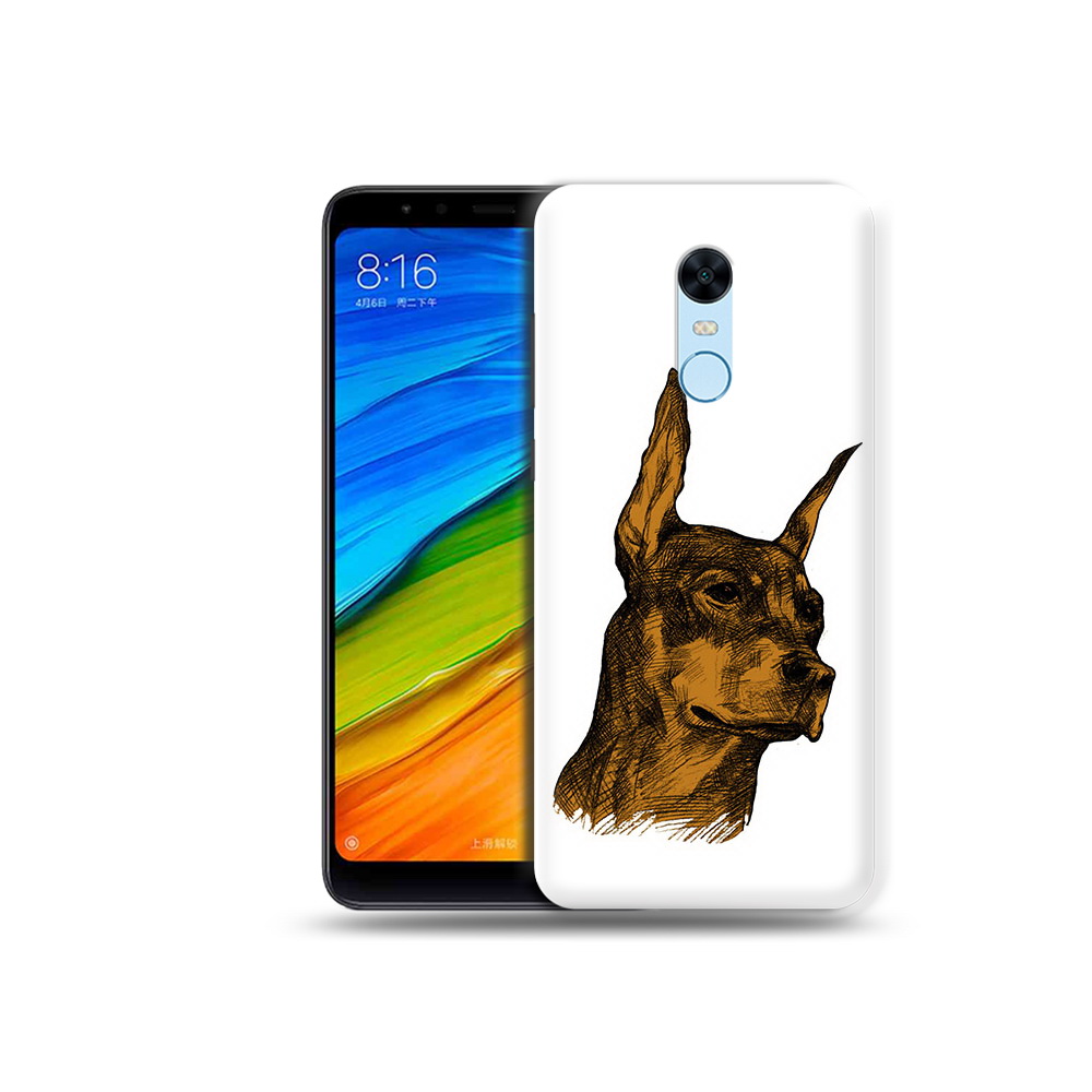 

Чехол MyPads Tocco для Xiaomi Redmi 5 Plus скетч доберман (PT94743.327.605), Прозрачный, Tocco