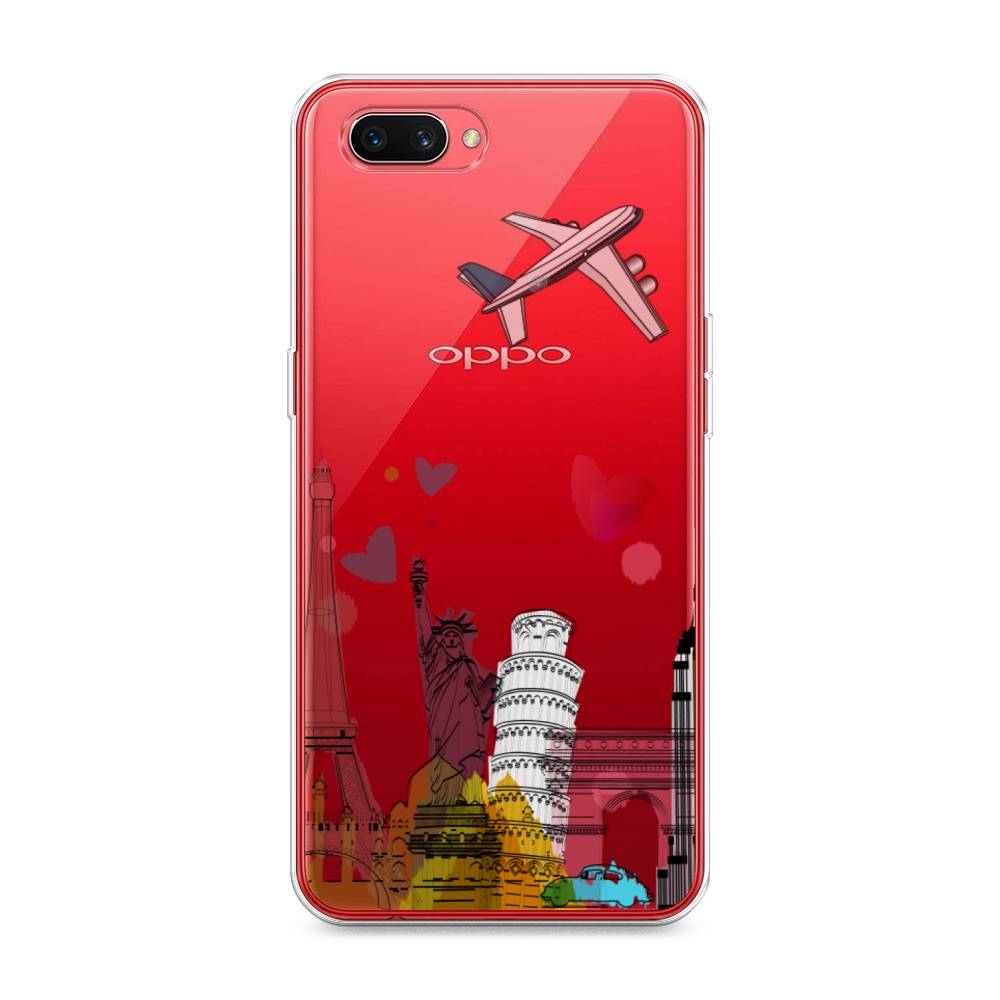 

Чехол Awog на Oppo A3s "Самолет путешествий", Разноцветный, 250650-10