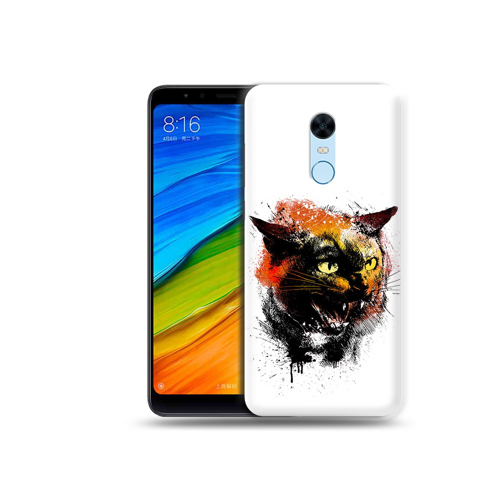 

Чехол MyPads Tocco для Xiaomi Redmi 5 Plus сиамский кот (PT94743.327.598), Прозрачный, Tocco