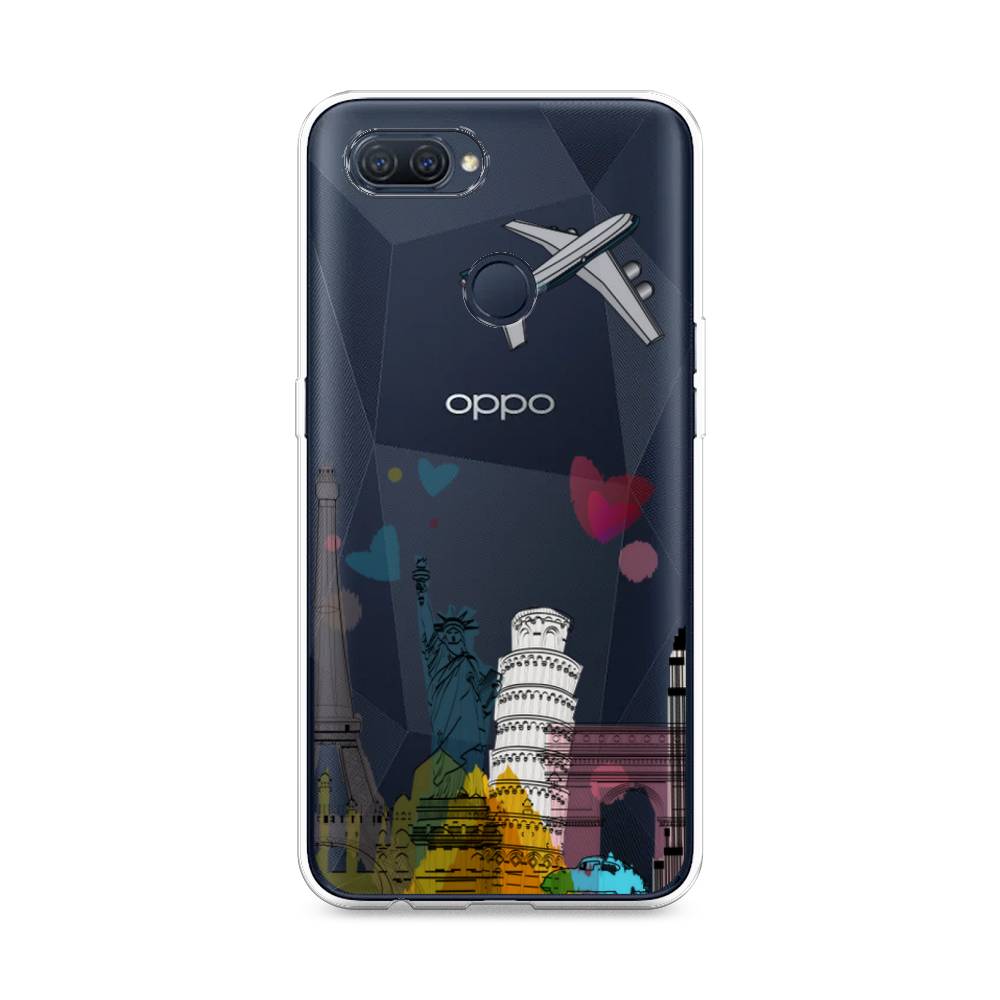 

Чехол Awog на Oppo A12 "Самолет путешествий", Разноцветный, 253450-10