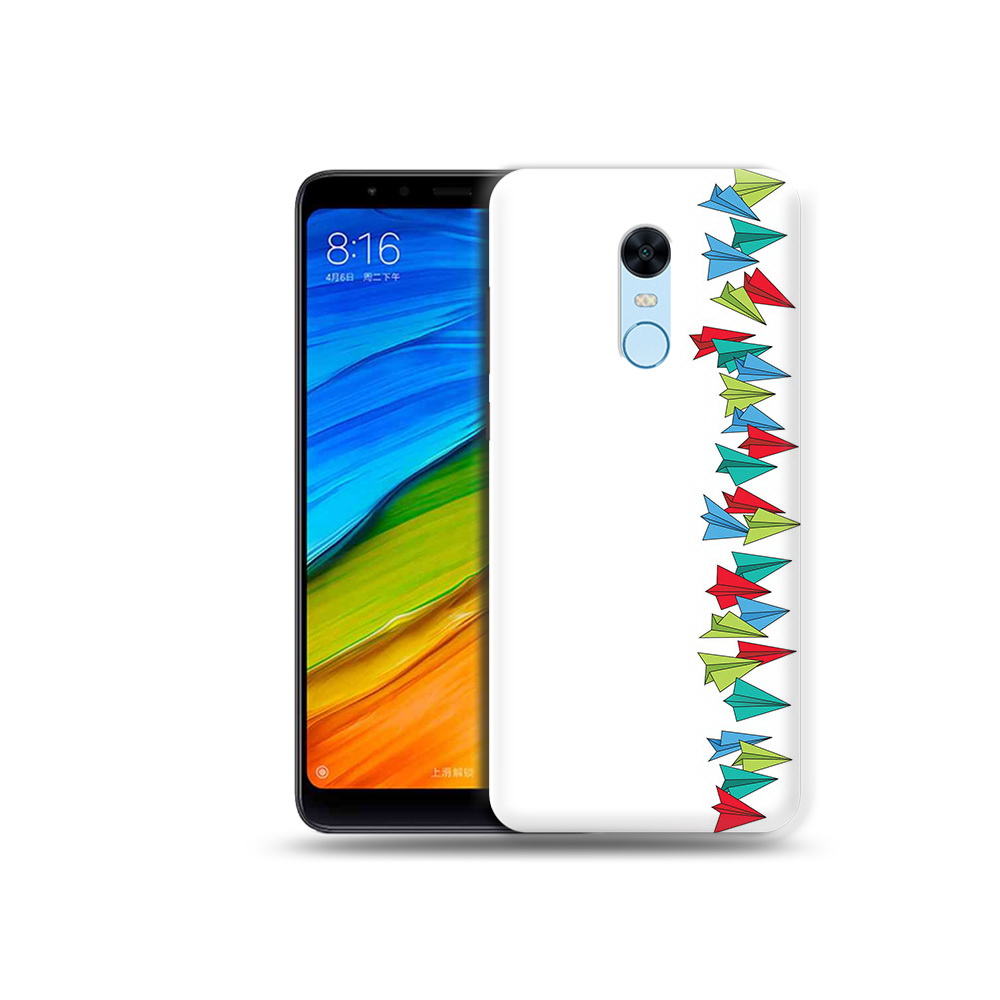 

Чехол MyPads Tocco для Xiaomi Redmi 5 Plus самолетики из листочков (PT94743.327.593), Прозрачный, Tocco