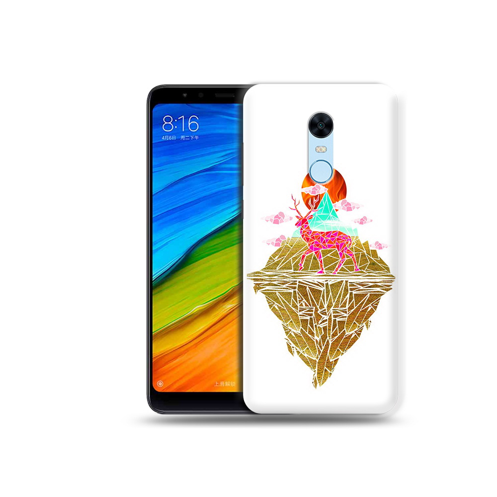 

Чехол MyPads Tocco для Xiaomi Redmi 5 Plus розовый олень абстракция (PT94743.327.586), Прозрачный, Tocco