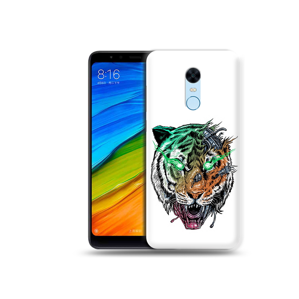 

Чехол MyPads Tocco для Xiaomi Redmi 5 Plus робо-тигр (PT94743.327.584), Прозрачный, Tocco