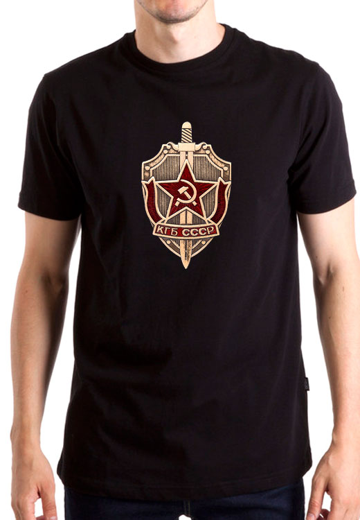 

Футболка унисекс NoBrand Kgb Znachok черная M, Черный, Kgb Znachok