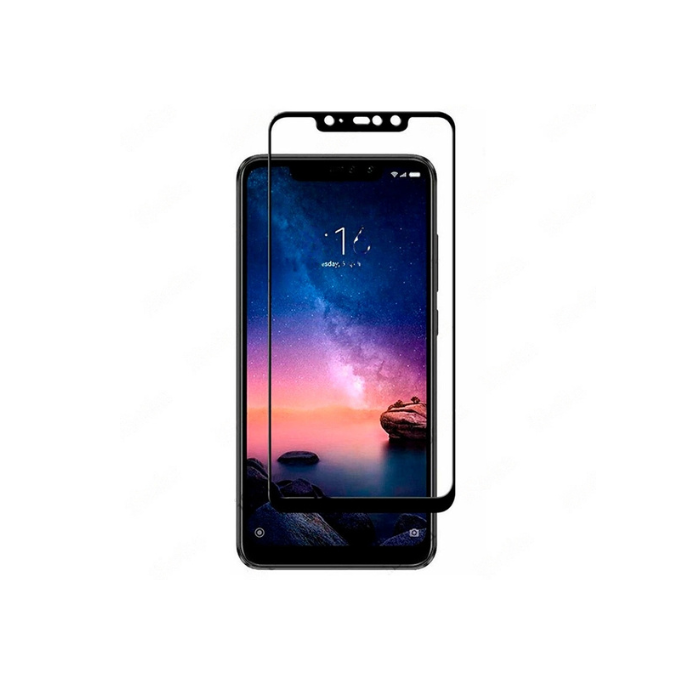 

Защитное стекло 9D для Xiaomi Redmi note 6 Pro Full (черный)
