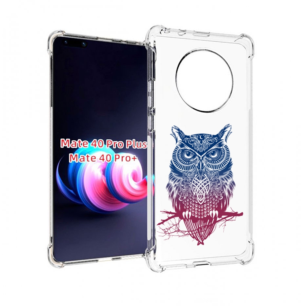 

Чехол MyPads хиппи сова для Huawei Mate 40 Pro+ Plus, Прозрачный, Tocco