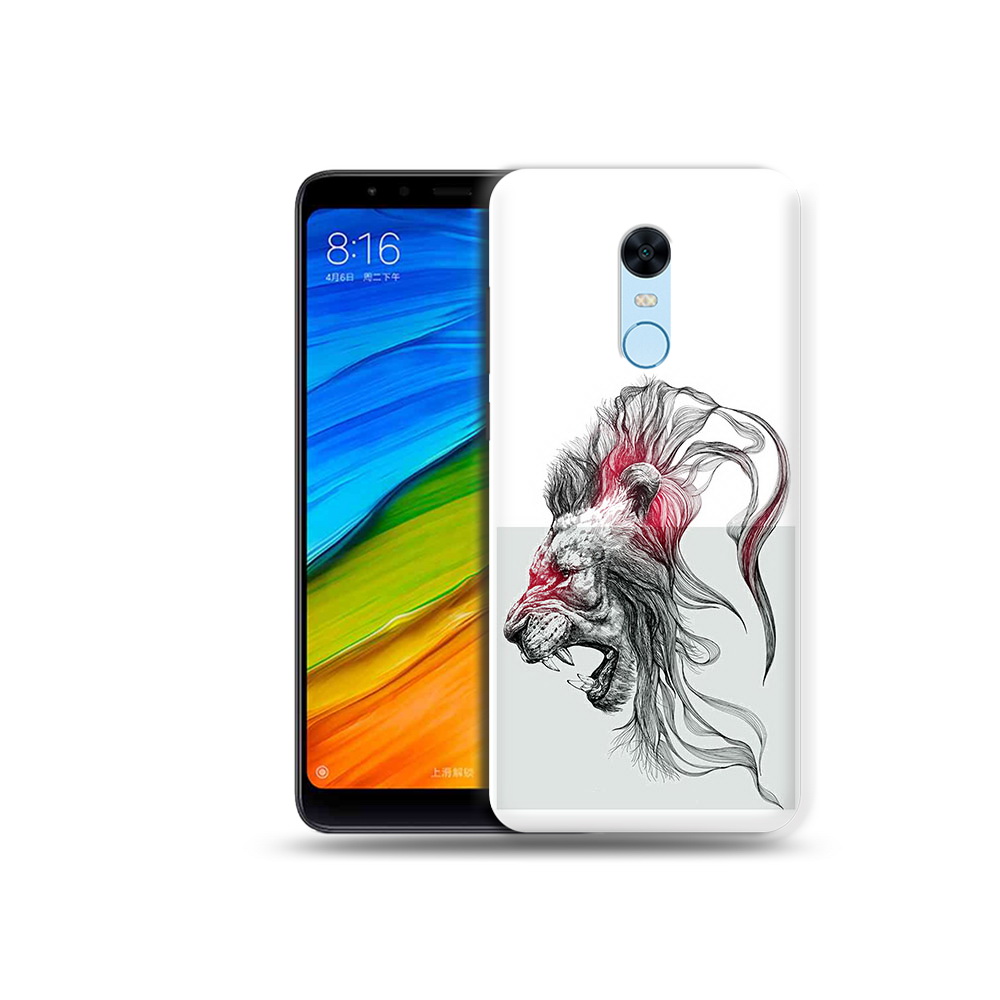 

Чехол MyPads Tocco для Xiaomi Redmi 5 Plus разъяренный лев (PT94743.327.576), Прозрачный, Tocco