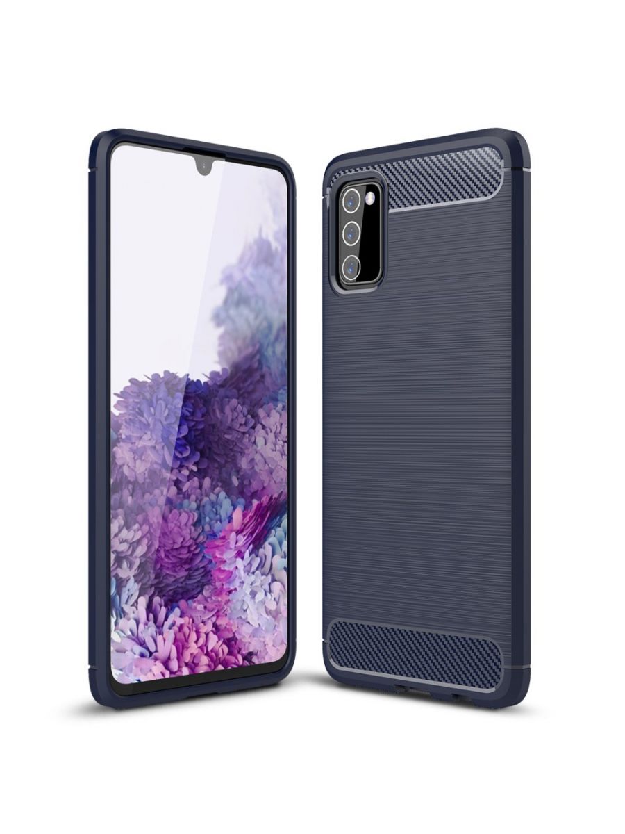 

Чехол Carbon для смартфона Samsung Galaxy A03s Синий