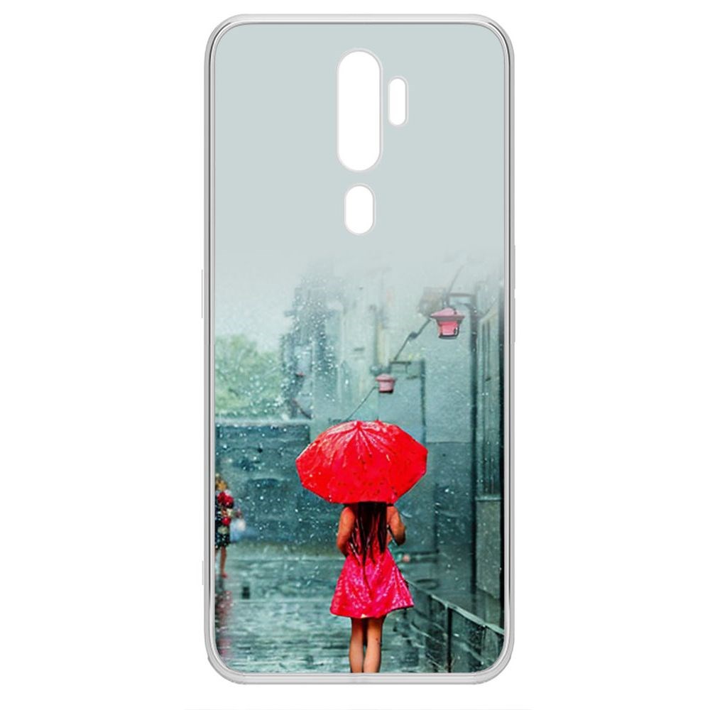 

Чехол-накладка Krutoff Clear Case Красный зонтик для Oppo A5 (2020), Прозрачный