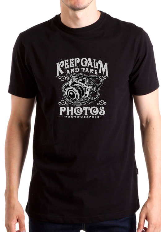 

Футболка унисекс NoBrand Keep Calm Take Photos черная XL, Черный, Keep Calm Take Photos
